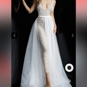 Jovani pearl jumpsuit